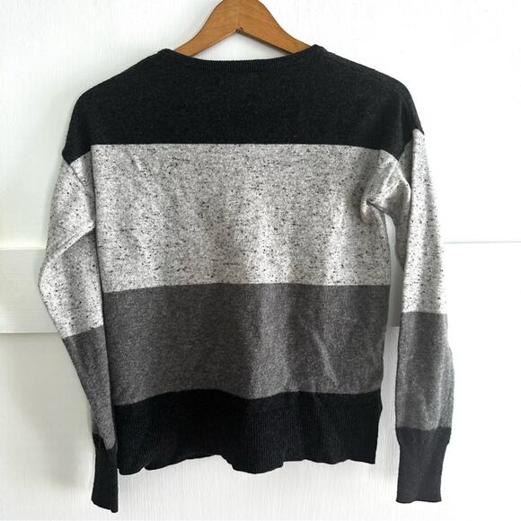 Christian Siriano Merino Alpaca Black & Grey Crew neck Sweater XS - Picture 3 of 5